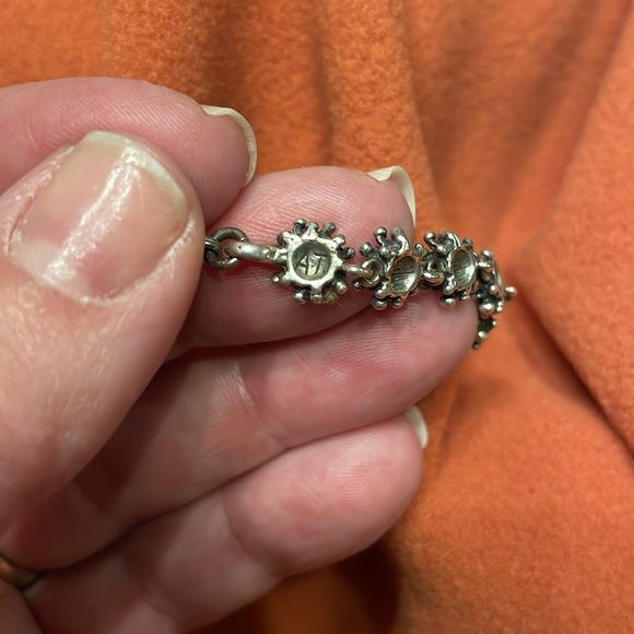 Sterling “splash” bracelet OOAK - Picture 5 of 6